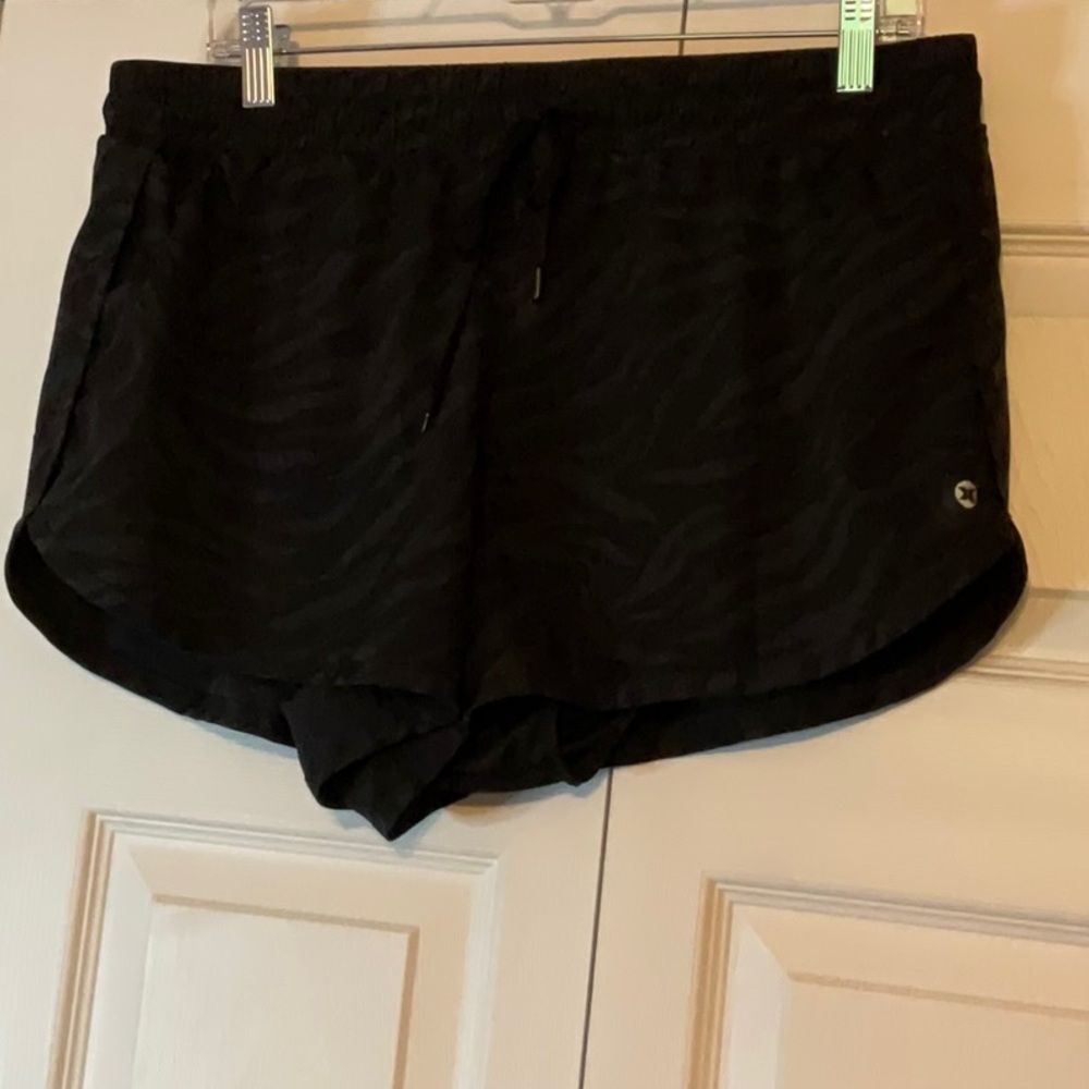 RBX Black Zebra Running Athletic Shorts Large